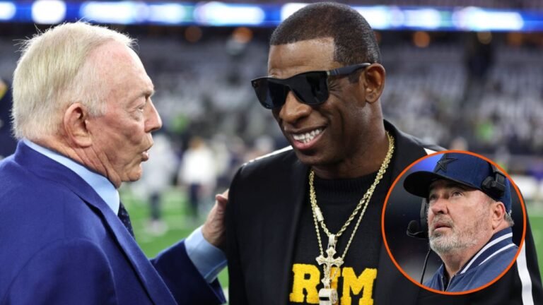 Dallas Cowboys head coach search Deion Sanders (image via Sportslegit inc)